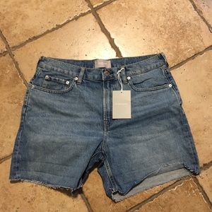 NWT Everlane denim cutoff shorts size 31
